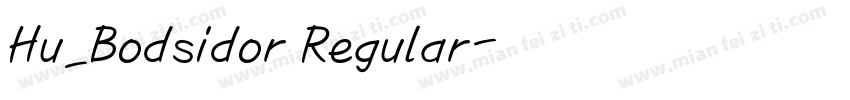 Hu_Bodsidor Regular字体转换